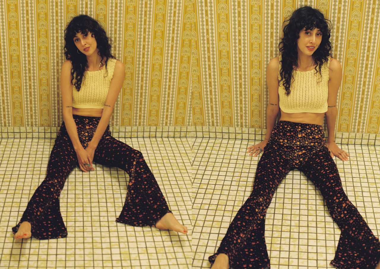 Clover Velvet Flare Bell Bottoms