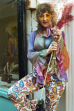 Lareyna Flares in White Paisley