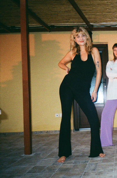 Black Organic Bamboo Flares - Pre-Order