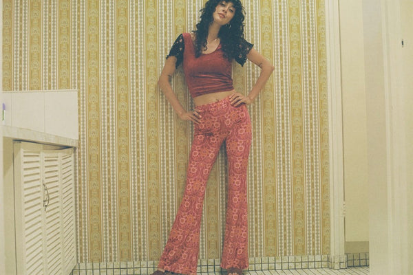 Odetta Flares in Pink