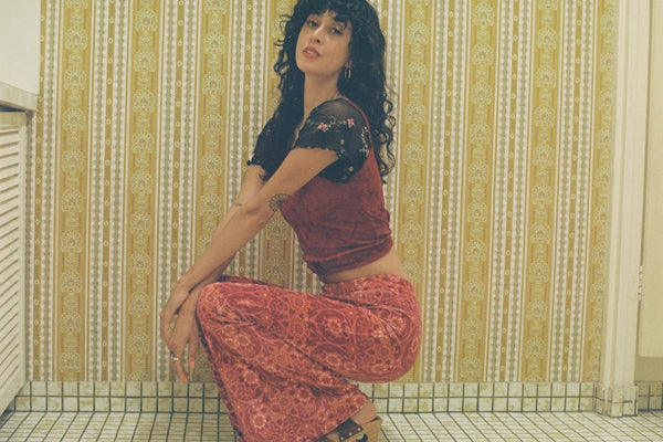 Odetta Flares in Pink