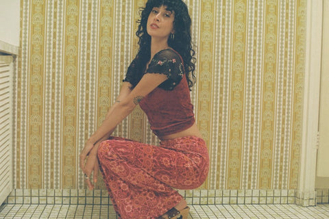 Odetta Flares in Pink