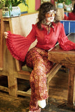 Odetta Flares in Tan