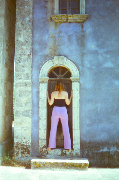 Lilac Purple Organic Bamboo Flares - Pre-Order