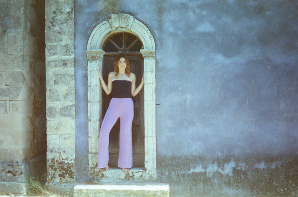 Lilac Purple Organic Bamboo Flares - Pre-Order
