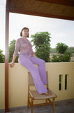 Lilac Purple Organic Bamboo Flares - Pre-Order