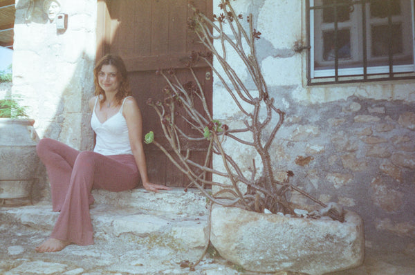 Dusty Rose Organic Bamboo Flares - Pre-Order