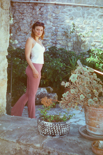 Dusty Rose Organic Bamboo Flares - Pre-Order