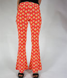 Daisy Chain Flares - Cream and Pink Velvet
