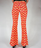 Daisy Chain Flares - Cream and Pink Velvet