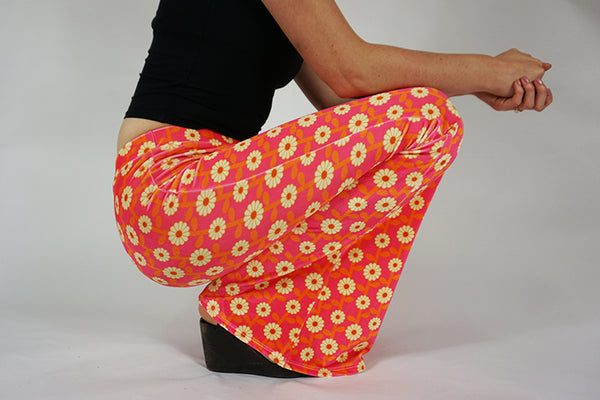 Daisy Chain Flares - Cream and Pink Velvet